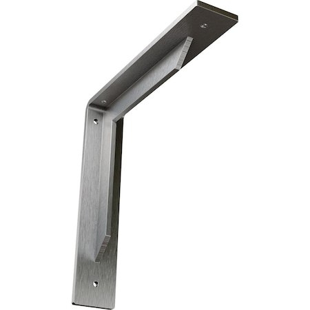 Ekena Millwork Stockport Steel Bracket, Stainless Steel 2"W x 10"D x 10"H BKTM02X10X10STSS